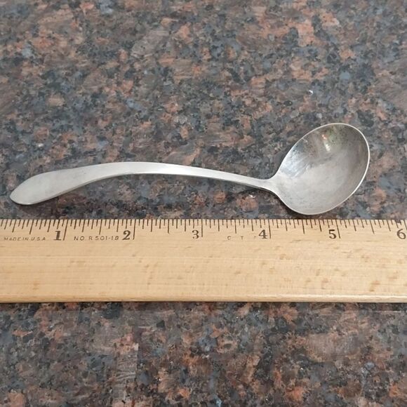 Vintage Sterling Cream Ladle and Taxco Sterling Bangle Bracelet. - Picture 4 of 9